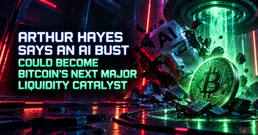 Arthur Hayes Says an AI Bust Could Become Bitcoin’s Next Major Liquidity Catalyst