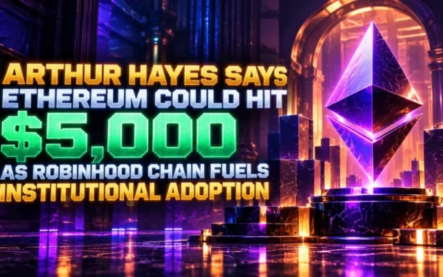 Arthur Hayes Says Ethereum Could Hit $5,000 as Robinhood Chain Fuels Institutional Adoption