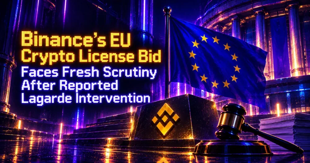 Binance’s EU Crypto License Bid Faces Fresh Scrutiny After Reported Lagarde Intervention