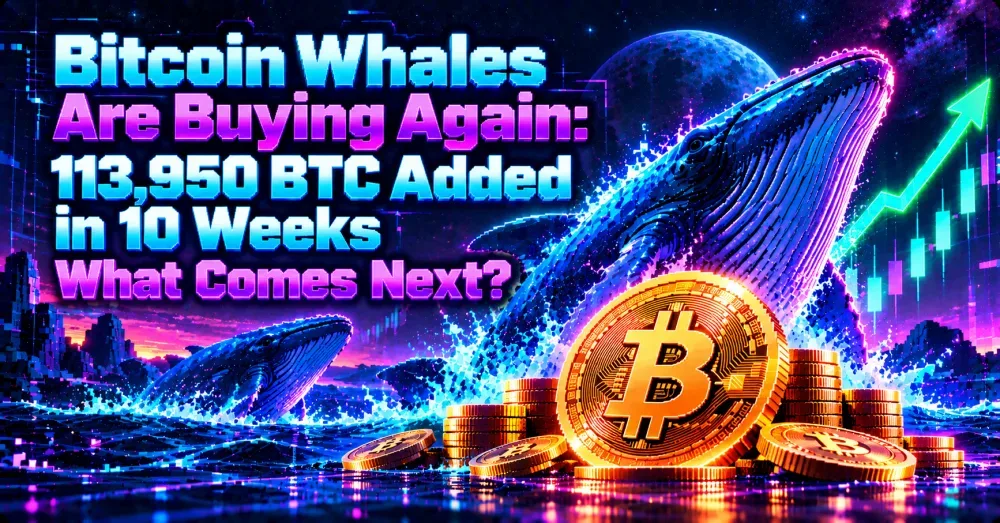 Bitcoin Whales Are Buying Again: 113,950 BTC Added in 10 Weeks — What Comes Next?