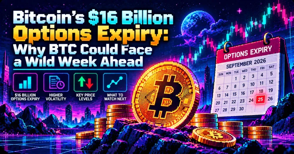 Bitcoin’s $16 Billion Options Expiry: Why BTC Could Face a Wild Week Ahead