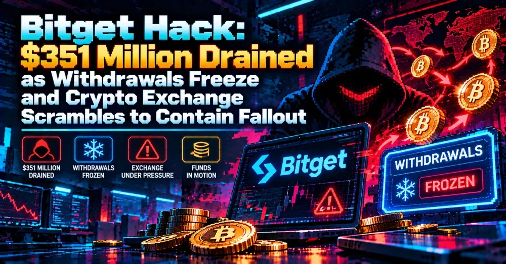 Bitget Hack: $351 Million Drained as Withdrawals Freeze and Crypto Exchange Scrambles to Contain Fallout