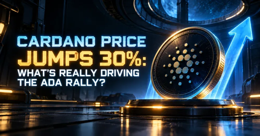 Cardano Price Jumps 30%: What’s Really Driving the ADA Rally?
