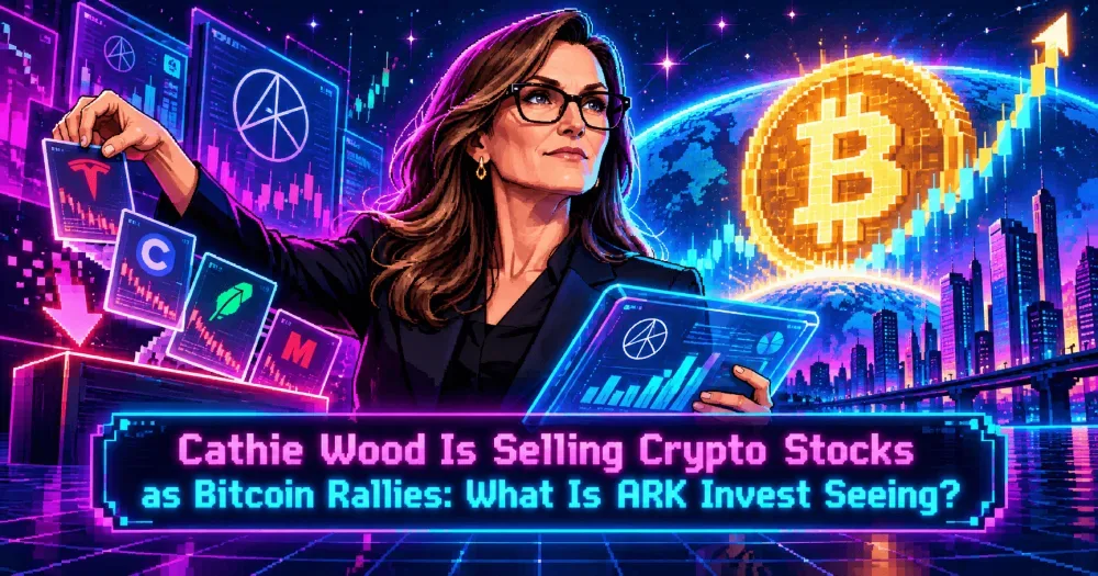 Cathie Wood Is Selling Crypto Stocks as Bitcoin Rallies: What Is ARK Invest Seeing?