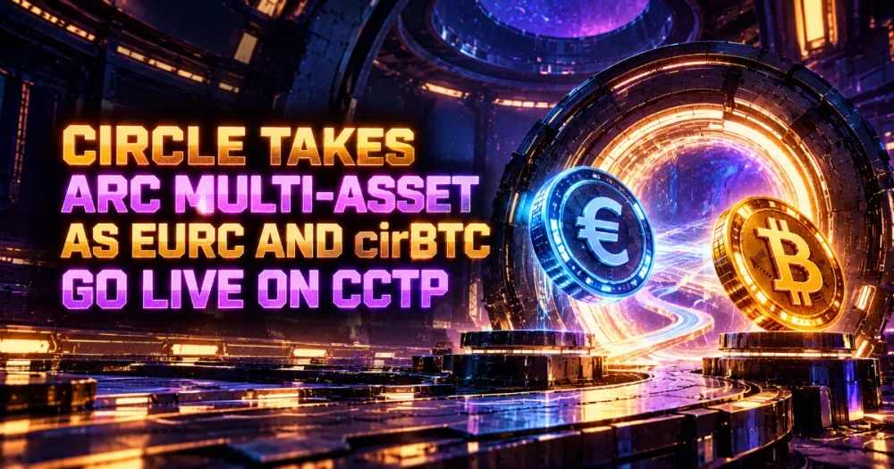 Circle Takes Arc Multi-Asset as EURC and cirBTC Go Live on CCTP