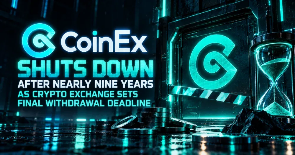 CoinEx Shuts Down After Nearly Nine Years as Crypto Exchange Sets Final Withdrawal Deadline