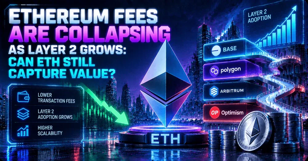 Ethereum Fees Are Collapsing as Layer 2 Grows: Can ETH Still Capture Value?