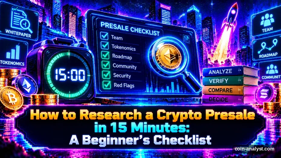How to Research a Crypto Presale in 15 Minutes: A Beginner’s Checklist