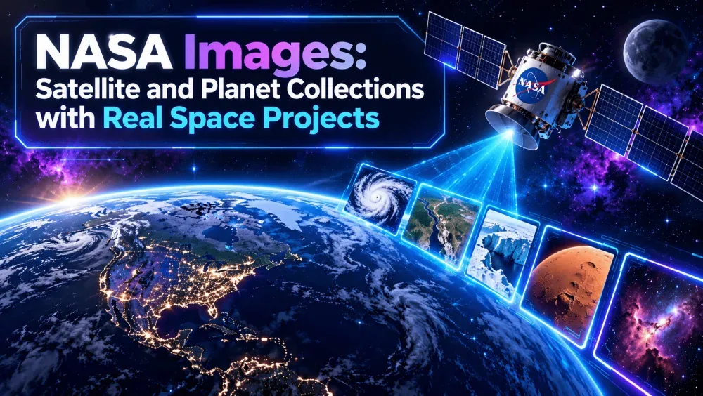 NASA Images: Satellite and Planet Collections with Real Space Projects