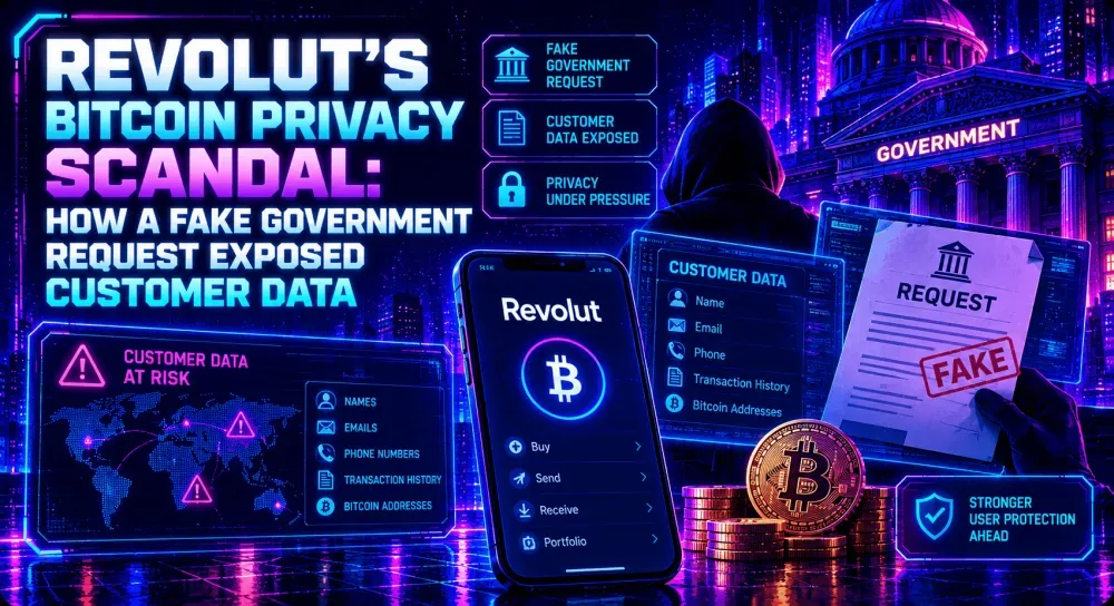 Revolut’s Bitcoin Privacy Scandal: How a Fake Government Request Exposed Customer Data