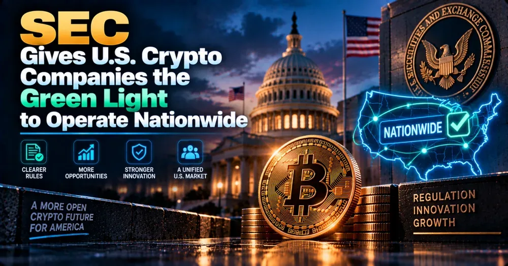 SEC Gives U.S. Crypto Companies the Green Light to Operate Nationwide