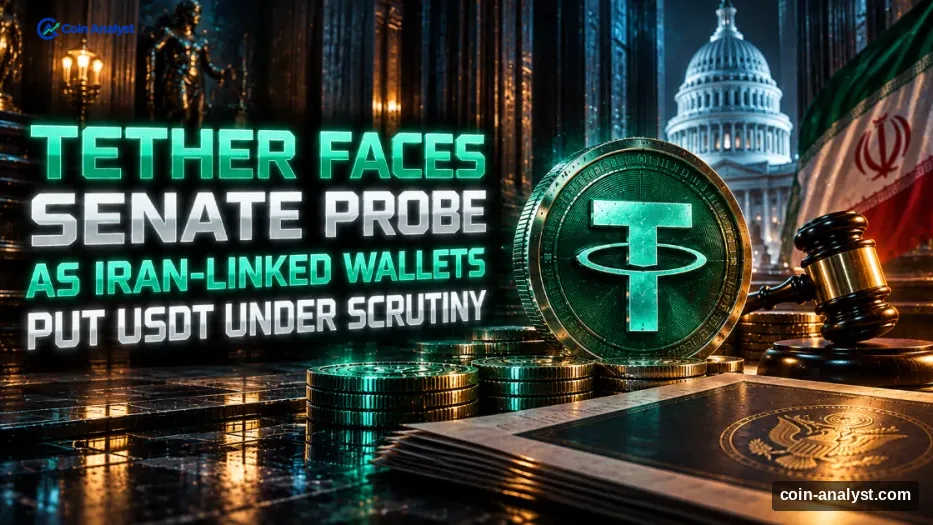 Tether Faces Senate Probe as Iran-Linked Wallets Put USDT Under Scrutiny