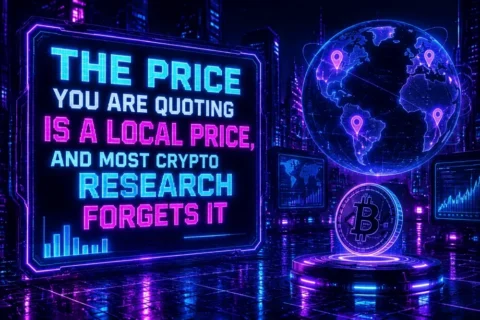 The Price You Are Quoting Is a Local Price, and Most Crypto Research Forgets It