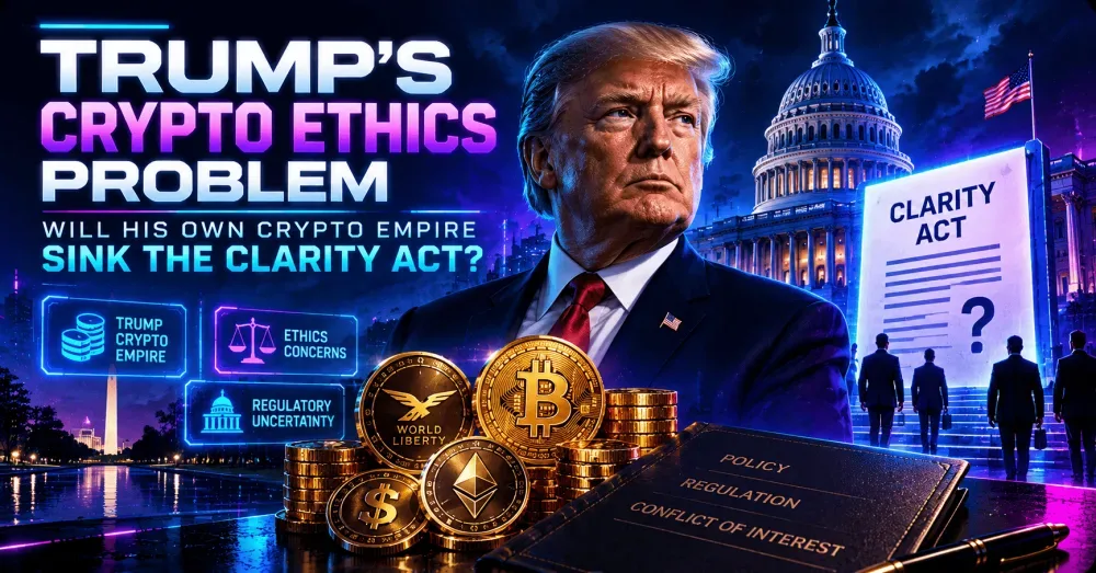 Trump’s Crypto Ethics Problem: Will His Own Crypto Empire Sink the CLARITY Act?
