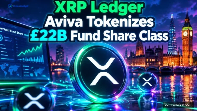 Aviva Backs Tokenized Fund Share Class on XRP Ledger With £50M