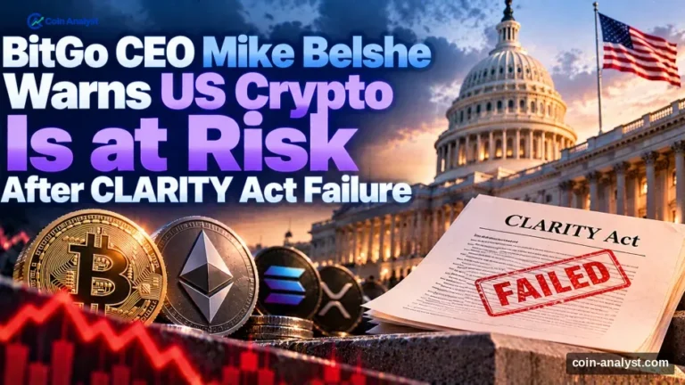 BitGo CEO Mike Belshe Warns US Crypto Is at Risk After CLARITY Act Failure