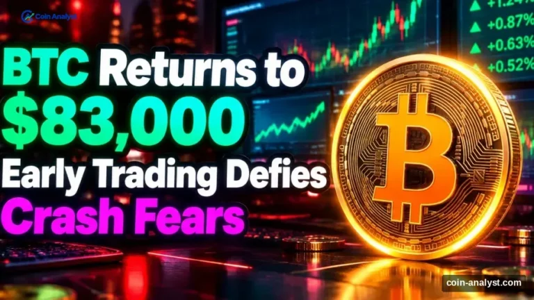 Black Monday Fears Fade as Bitcoin Returns to $83,000