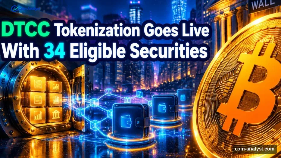 DTCC Launches Tokenization for 34 Securities Worth $30 Trillion