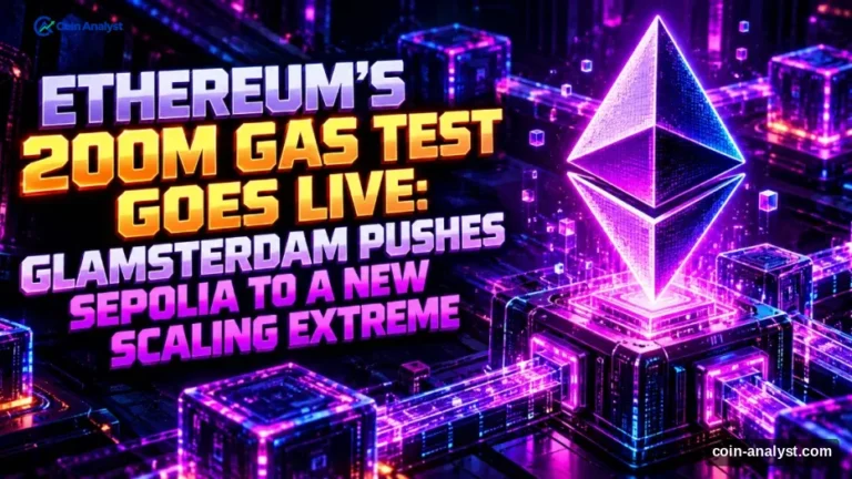 Ethereum’s 200M Gas Test Goes Live: Glamsterdam Pushes Sepolia to a New Scaling Extreme
