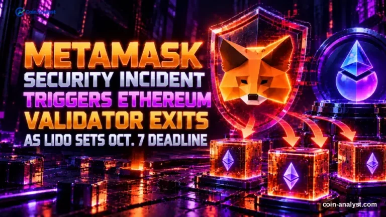 MetaMask Security Incident Triggers Ethereum Validator Exits as Lido Sets Oct. 7 Deadline