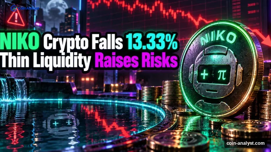 NIKO Crypto Falls 13.33% With ~$26,364 in Liquidity: Can NikolAI Recover?