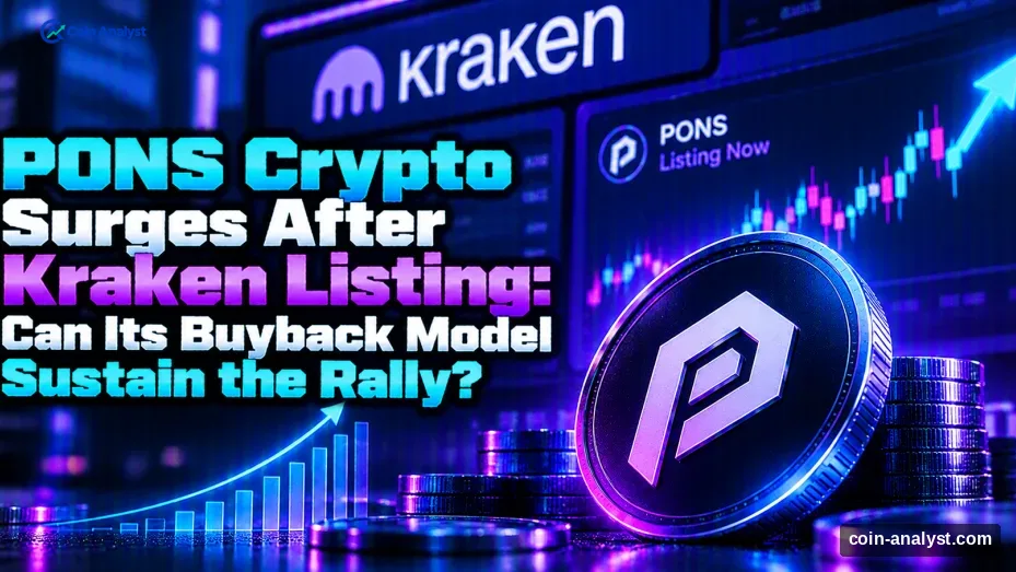 PONS Crypto Surges After Kraken Listing: Can Its Buyback Model Sustain the Rally?