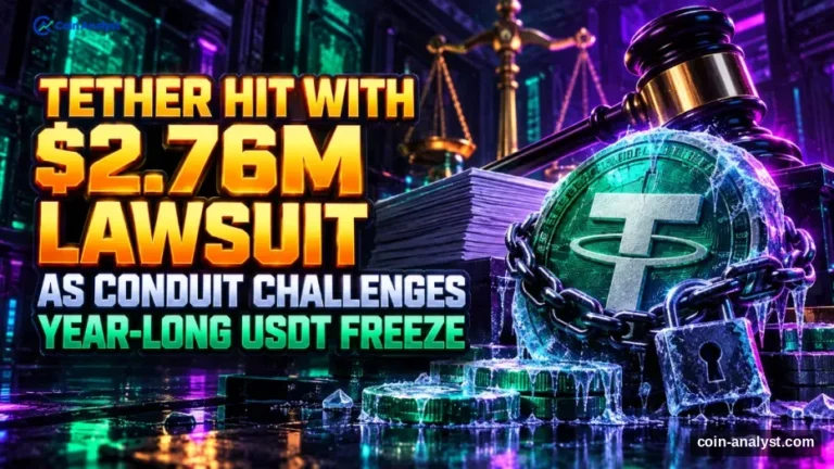 Tether Hit With $2.76M Lawsuit as Conduit Challenges Year-Long USDT Freeze