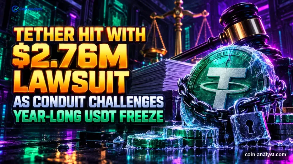 Tether Hit With $2.76M Lawsuit as Conduit Challenges Year-Long USDT Freeze