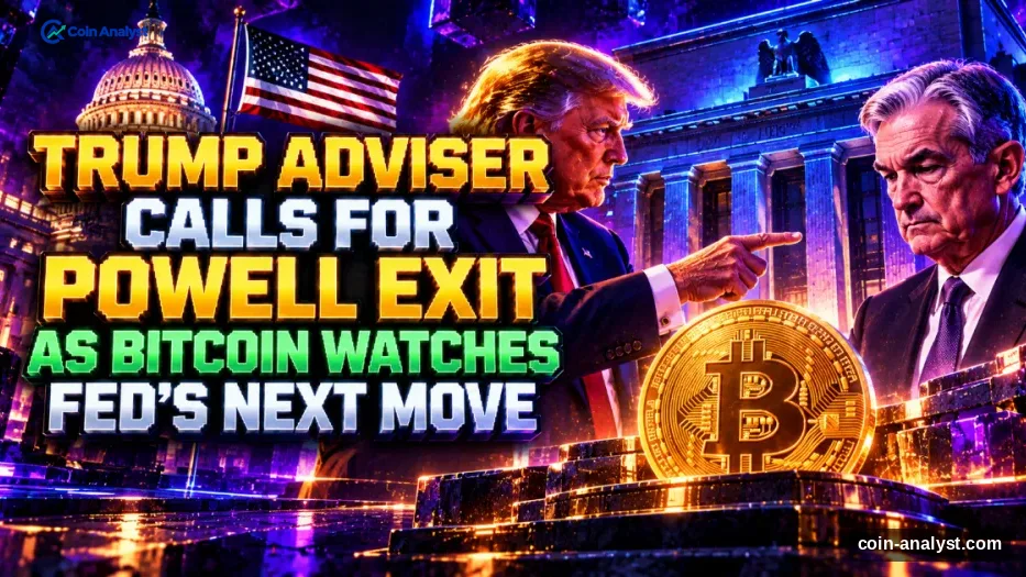 Trump Adviser Calls for Powell Exit as Bitcoin Watches Fed’s Next Move