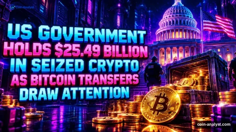 US Government Holds $25.49 Billion in Seized Crypto as Bitcoin Transfers Draw Attention