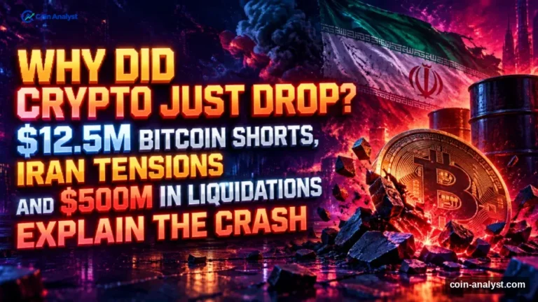 Why Did Crypto Just Drop? $12.5M Bitcoin Shorts, Iran Tensions and $500M in Liquidations Explain the Crash