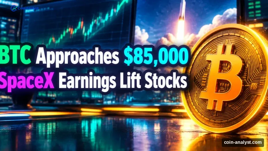 Why Is Bitcoin Going Up? BTC Nears $85K as US Stocks Rise