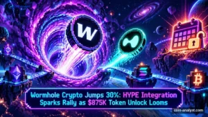 Wormhole Crypto Jumps 30%: HYPE Integration Sparks Rally as $875K Token Unlock Looms